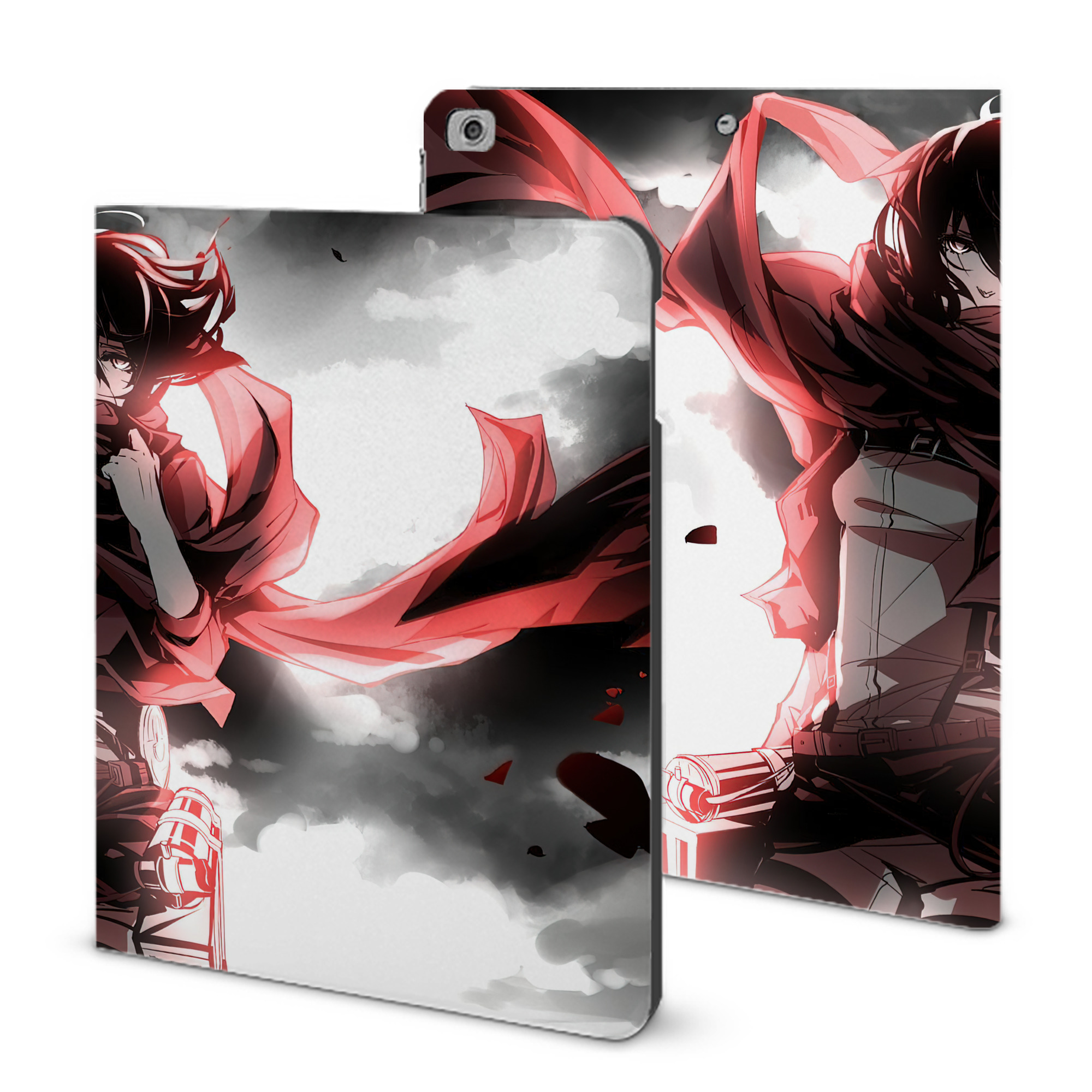 （画像用） 進撃の巨人 Attack on Titan IPad ケース ブック型 PUレザー TPU 耐衝撃 軽量 薄型 ペン収納なし 全面保護 IPad 各モデル対応